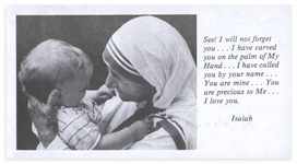 Mother Teresa Letter Signed -- ''...Keep the Joy of loving God ever burning in your heart...''