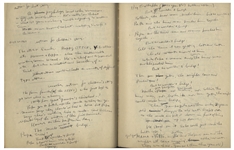 Sheldon Mayer Handwritten Journal From 1951-55, Bursting With Creative Thoughts and Story Ideas -- Lot Also Includes Dozens of Journal Pages Including His Feelings About Working for M.C. Gaines