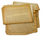 Sheldon Mayer Handwritten Journal From 1951-55, Bursting With Creative Thoughts and Story Ideas -- Lot Also Includes Dozens of Journal Pages Including His Feelings About Working for M.C. Gaines