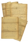 Sheldon Mayer Handwritten Journal From 1951-55, Bursting With Creative Thoughts and Story Ideas -- Lot Also Includes Dozens of Journal Pages Including His Feelings About Working for M.C. Gaines