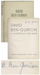 David Ben-Gurion Signed Copy of David Ben-Gurion / A Pictorial Record