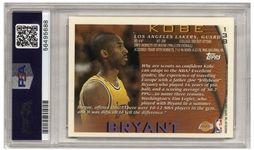 Kobe Bryant 1996 Topps Rookie Card #138 -- Graded PSA Excellent-Mint 6