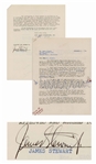 James Stewart Signed Contract to Appear on Bing Crosbys Radio Program -- With JSA COA