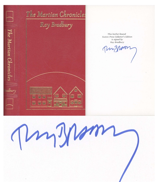 Ray Bradbury Signed Deluxe Edition ''The Martian Chronicles''