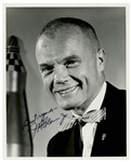 Lot of Photos Signed by Edward White, Buzz Aldrin & John Glenn -- Plus NASA Plan for the ''Presidential Visit'' of John F. Kennedy in 1963