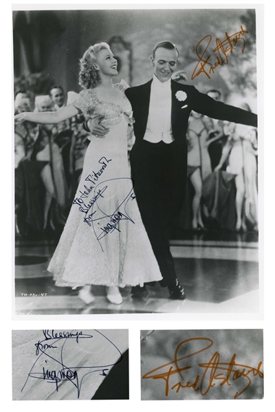 Fred Astaire and Ginger Rogers Signed 8'' x 10'' Photo From ''Top Hat'' -- With JSA COA
