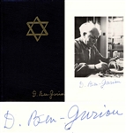 David Ben-Gurion Signed Limited Leather-Bound Edition of Israel A Personal History