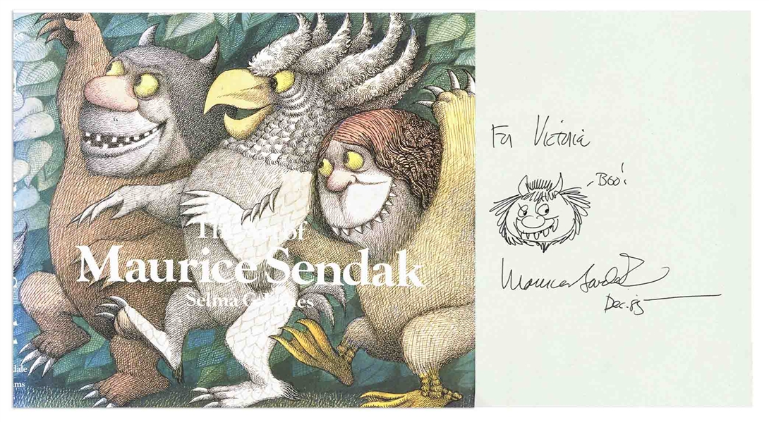 Original ''Wild Things'' Drawing by Maurice Sendak -- Within ''The Art of Maurice Sendak'' Coffee Table Book