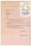 Otto Frank Letter Signed Regarding Publication of His Daughter Anne Frank's Diary -- With PSA/DNA COA