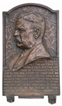 Theodore Roosevelt Bronze Plaque With a Quote From Roosevelts Speech, The Strenuous Life