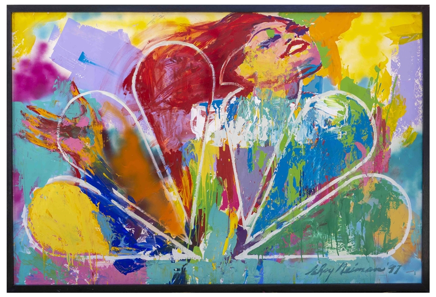 LeRoy Neiman Original Large Painting From 1997 -- Measures 71.5'' x 47.25''