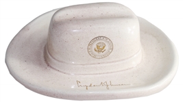 Lyndon B. Johnson Campaign Ashtray Shaped as His Trademark Cowboy Hat