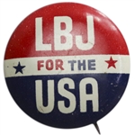 Lyndon B. Johnson Campaign Ashtray Shaped as His Trademark Cowboy Hat