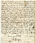 Charles H. Spurgeon Eight Page Autograph Letter Signed, Published at Length in ''The Life and Works of Charles Haddon Spurgeon'' -- ''...forebodings of evil were neither rare nor frivolous...''