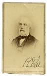 Robert E. Lee Signed CDV Photo -- One of the Rarer Images From the 1866 Mathew Brady Sitting
