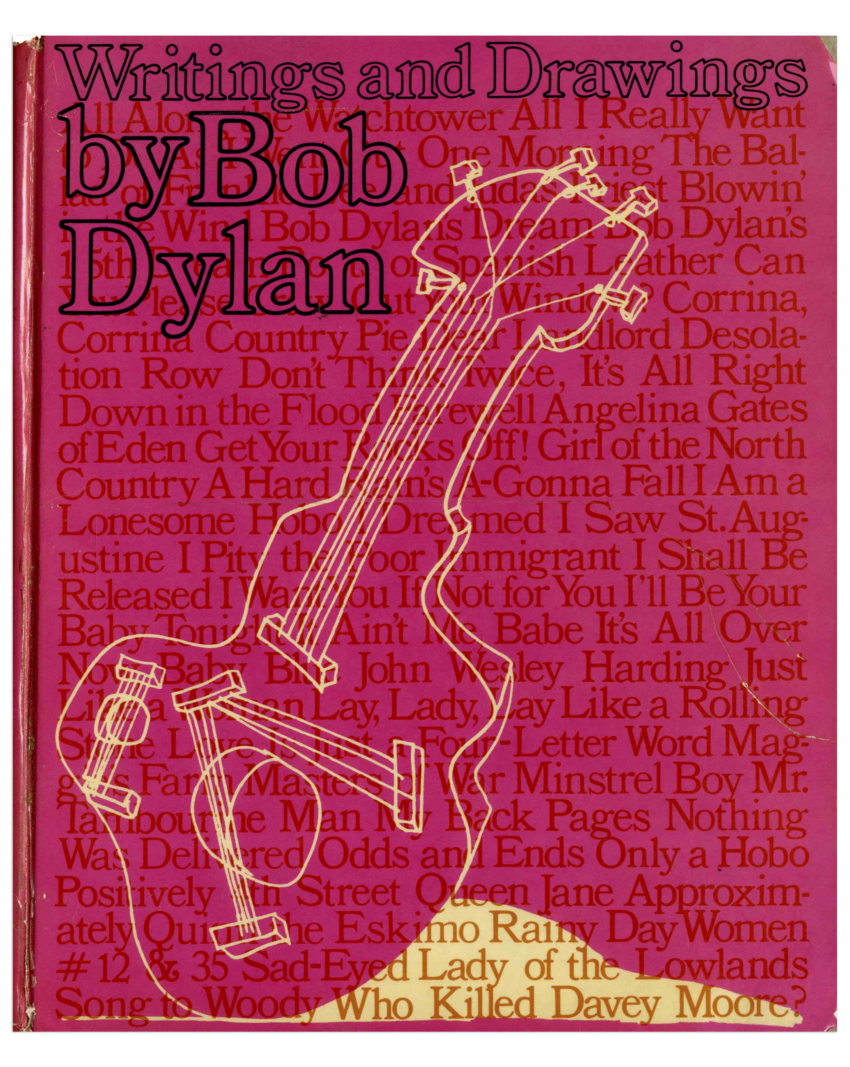 Lot Detail Bob Dylan Signed First Edition of ''Writings and Drawings