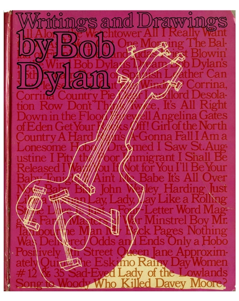 Bob Dylan Signed First Edition of ''Writings and Drawings by Bob Dylan''