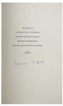 Truman Capote Signed Limited Edition of ''A Christmas Memory''