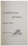 Truman Capote Signed Limited Edition of ''A Christmas Memory''