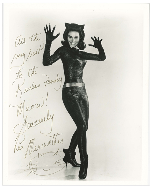 Lee Meriwether Signed 8'' x 10'' Photo as Catwoman From the First ''Batman'' Movie in 1966 -- With PSA/DNA COA