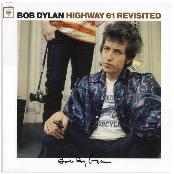 Bob Dylan Signed Album ''Highway 61 Revisited'' -- With Jeff Rosen COA