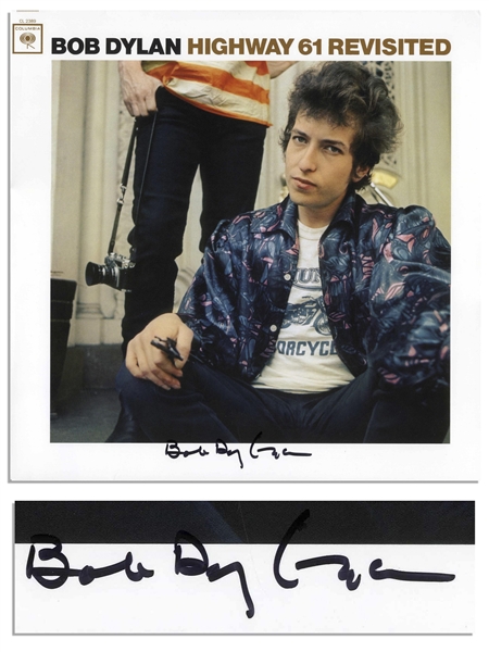 Bob Dylan Signed Album ''Highway 61 Revisited'' -- With Jeff Rosen COA