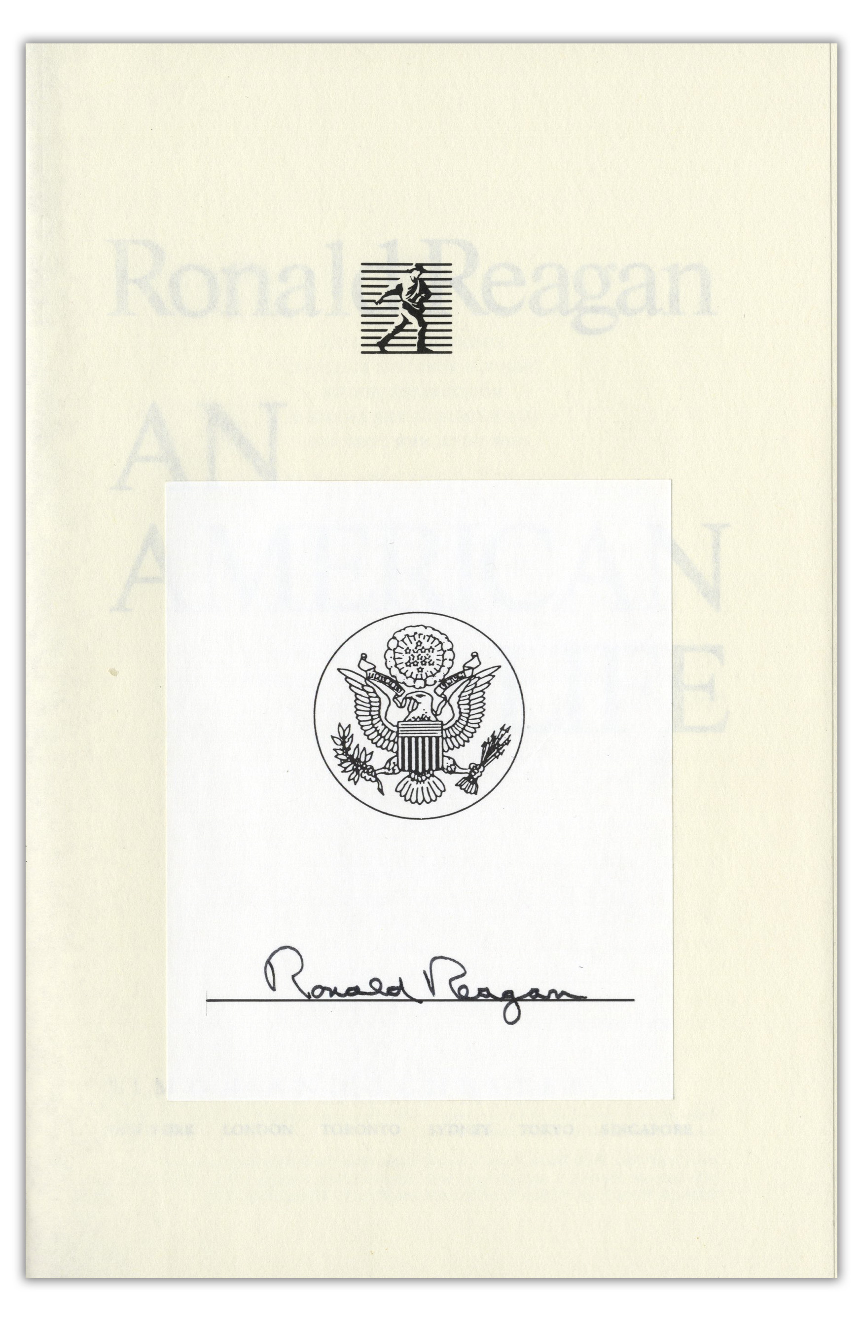 Lot Detail - Ronald Reagan Signed First Edition of His Autobiography ...