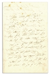 Swedish Opera Singer Jenny Lind Autograph Letter Signed ''Jenny''