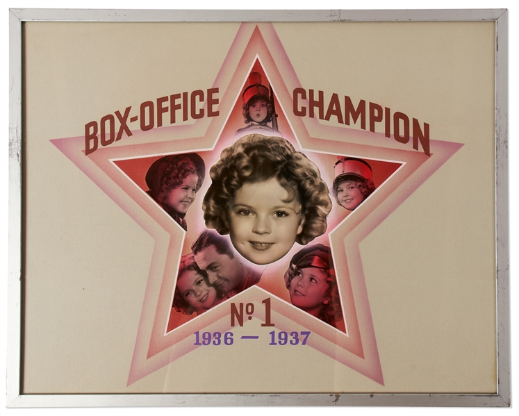 Shirley Temple ''Box-Office Champion No. 1'' Award From 1936