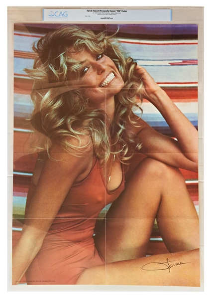 Farrah Fawcett's ''The Poster'' That Defined a Decade -- Likely a First Edition & From the Personal Collection of Farrah, as Authenticated by CAG