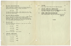 Moe Howard's Personally Owned Script for The Three Stooges 1954 Film ''Musty Musketeers''