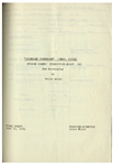 Moe Howard's Personally Owned Script for The Three Stooges 1955 Film ''Bedlam in Paradise'' -- With Moe's Hand Edits