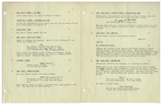 Moe Howard's Personally Owned Script for The Three Stooges 1955 Film ''Bedlam in Paradise'' -- With Moe's Hand Edits