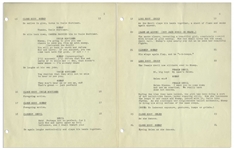 Moe Howard's Personally Owned Script for The Three Stooges 1955 Film ''Bedlam in Paradise'' -- With Moe's Hand Edits