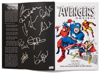 Cast-Signed The Avengers Omnibus Coffee Table Book -- Also Signed by Creator Stan Lee