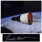 Frank Borman Signed 20 x 16 Photo of the Golden Ribbons Gemini VII Spacecraft