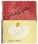 Marilyn Monroe Signature Contained in Autograph Book -- With Joe DiMaggio, Shelley Winters & Other Signatures