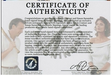 Kevin Costner and Susan Sarandon Signed ''Bull Durham'' Jersey