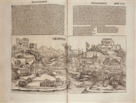 Scarce 1493 First Edition of "Nuremberg Chronicle", the Lavishly Illustrated High Point of Printing in the Age of Incunable, Published Shortly After the Gutenberg Bible