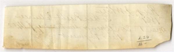 Stonewall Jackson 1861 Document Signed -- With University Archives COA