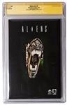 ''Aliens'' Cast-Signed Comic #4, Graded 9.8 -- Signed by 12 Key Cast Members Including Sigourney Weaver and Bill Paxton