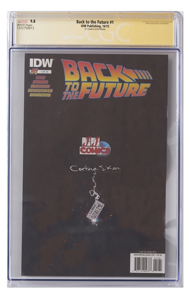 ''Back to the Future'' Cast-Signed Comic #1, With Powerful Variant Cover -- Signed by 6 Cast Members Including Michael J. Fox and Christopher Lloyd