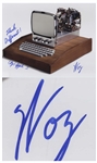 Steve Wozniak Signed 14 x 11 Photo of His Apple 1 Computer, Writing Think Different!
