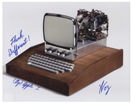 Steve Wozniak Signed 14'' x 11'' Photo of His Apple 1 Computer, Writing ''Think Different!''