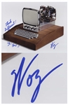 Steve Wozniak Signed 14 x 11 Photo of the Apple 1 Computer, Writing Think Different