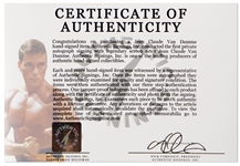 Jean-Claude Van Damme Signed 16'' x 24'' Photo of the ''Street Fighter'' Poster