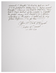 Lee Harvey Oswald Arrest Document Signed by Officer Nick McDonald, With Fascinating First-Hand Account of Oswald's Apprehension -- ''...I stared into his icy cold, steel blue eyes...''