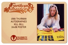 Uma Thurman Signed ''Kill Bill'' Poster