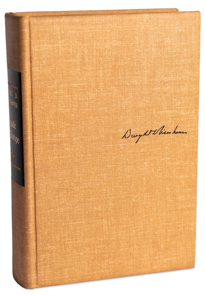 Dwight D. Eisenhower Signed D-Day Speech From the Limited Edition of ''Crusade in Europe'' -- Near Fine Condition