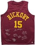Hoosiers Cast-Signed Hickory Basketball Jersey